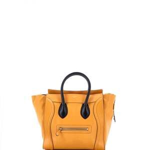 Celine Bicolor Luggage Bag Leather Mini #240793C92B